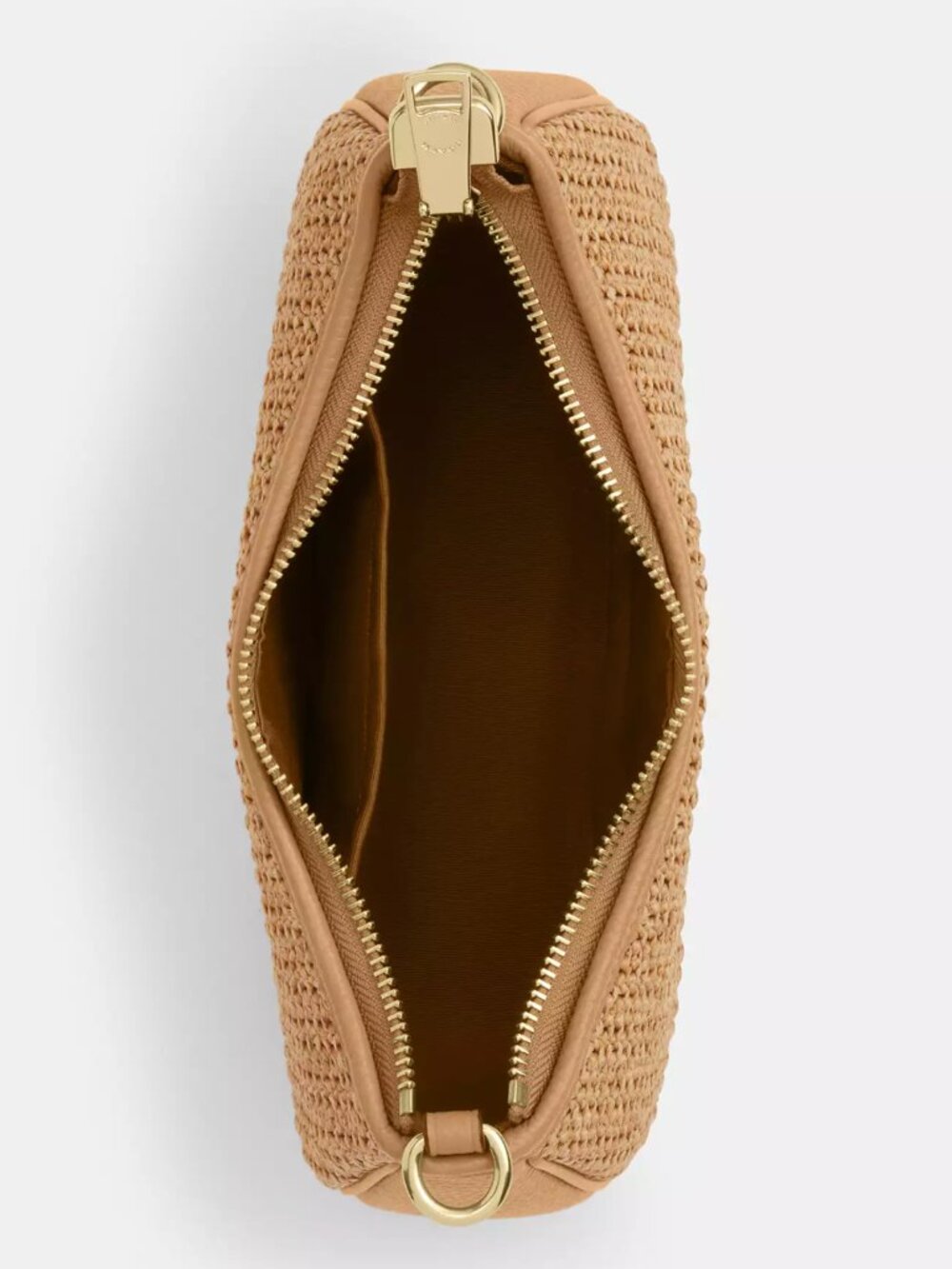 COACH CEC43 Teri Shoulder Bag With Charm straw/Im/Toast Leather *SEALED* - Picture 9 of 14